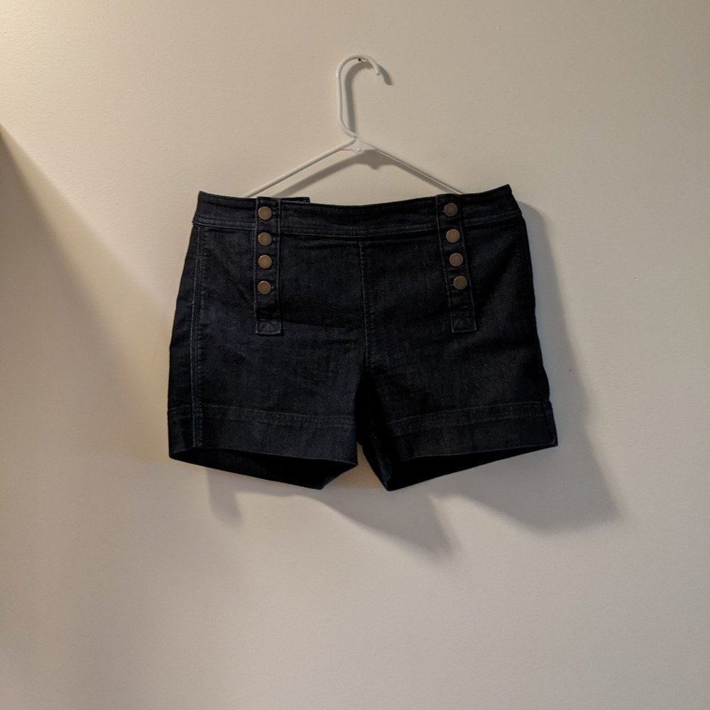 LOFT Size 4/27 Double Button 4" Shorts